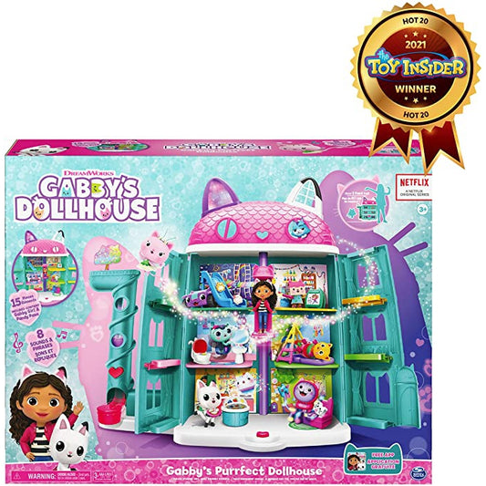 Gabby's Dollhouse, Purrfect Dollhouse with 15 Pieces